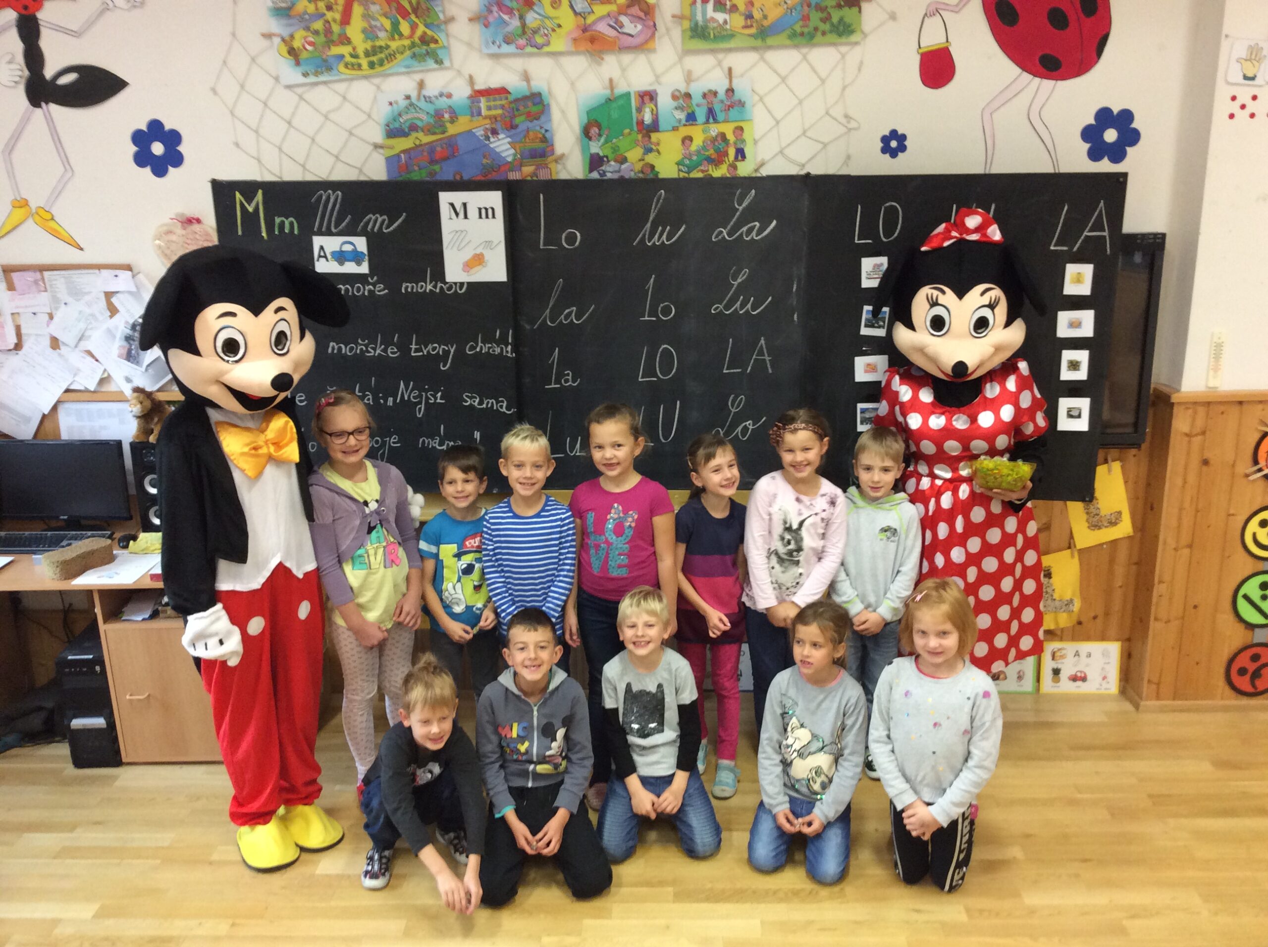 Minnie a Mickey u prvňáčků – říjen 2019