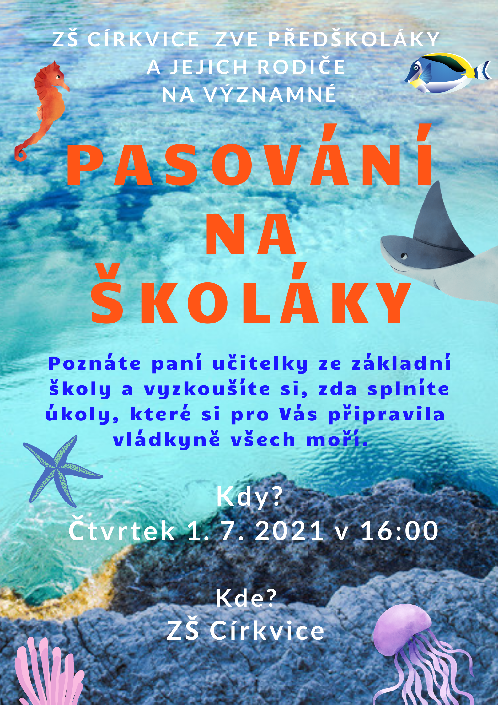 Pasování předškoláků na školáky