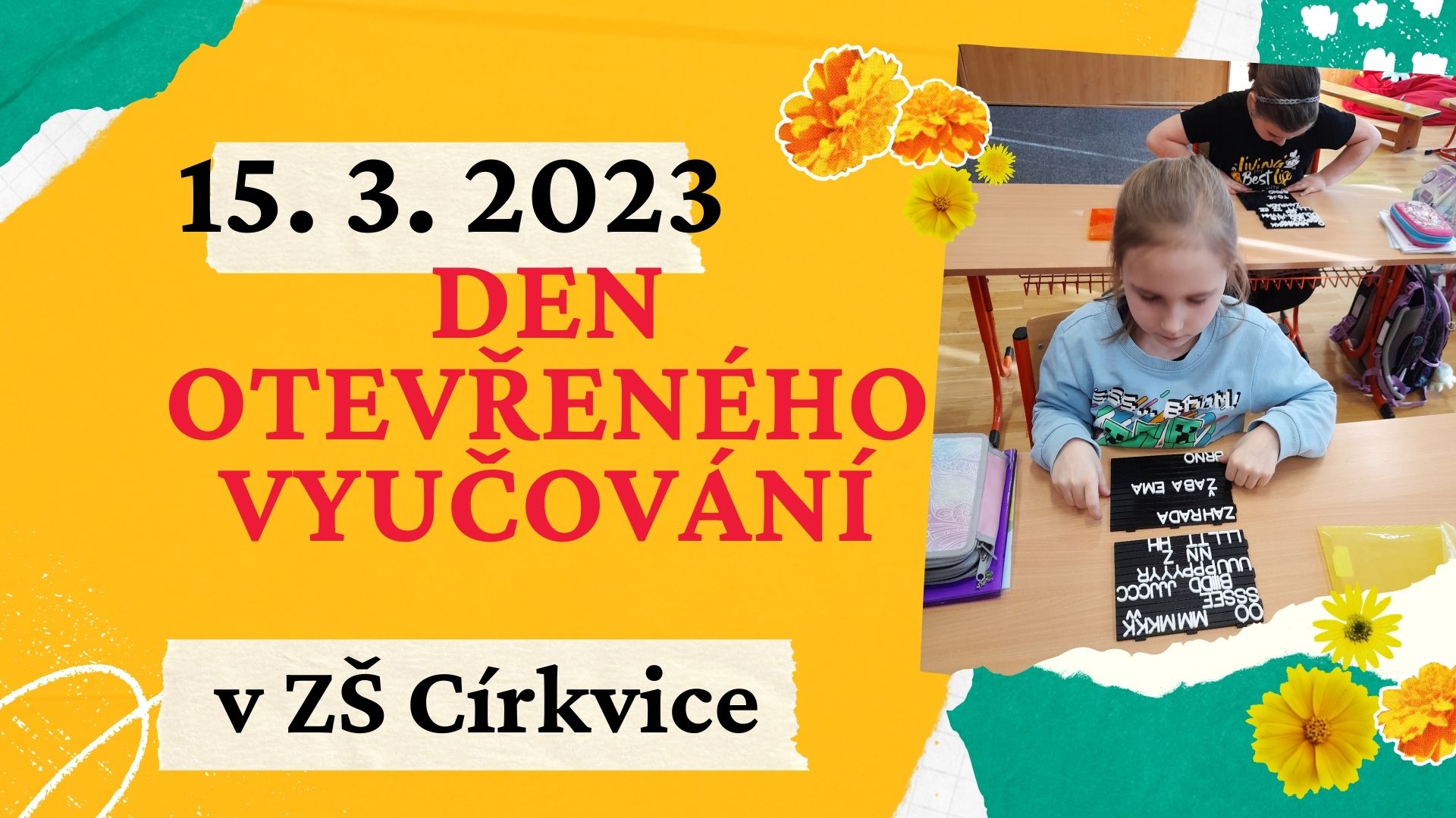 Ve středu 15. 3. se u nás otevřelo vyučování pro veřejnost
