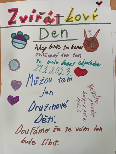 Zvířátkový den v družině starších žáků
