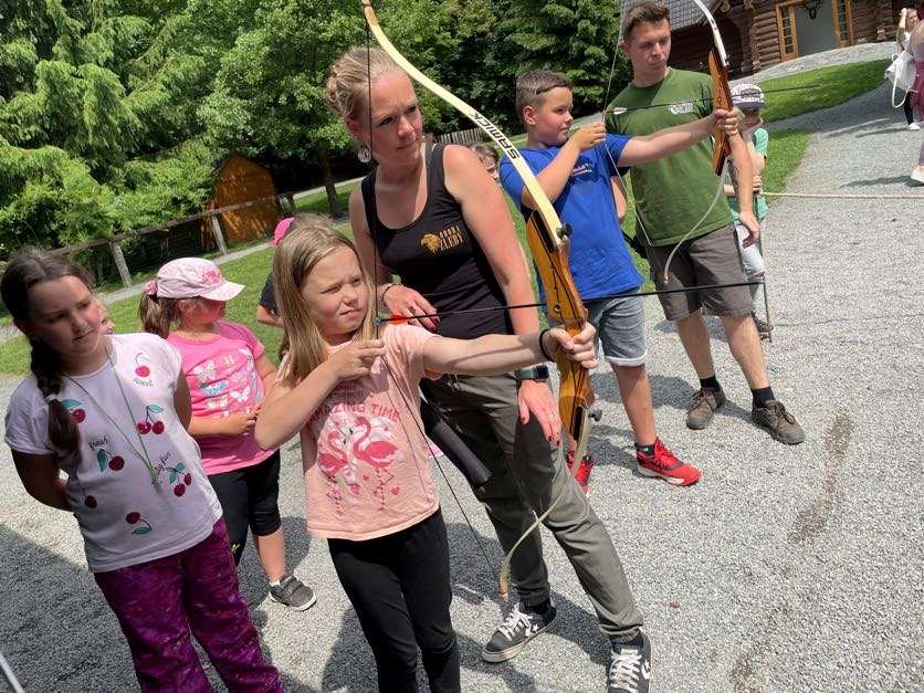 Výlet na zámek a do obory ve Žlebech