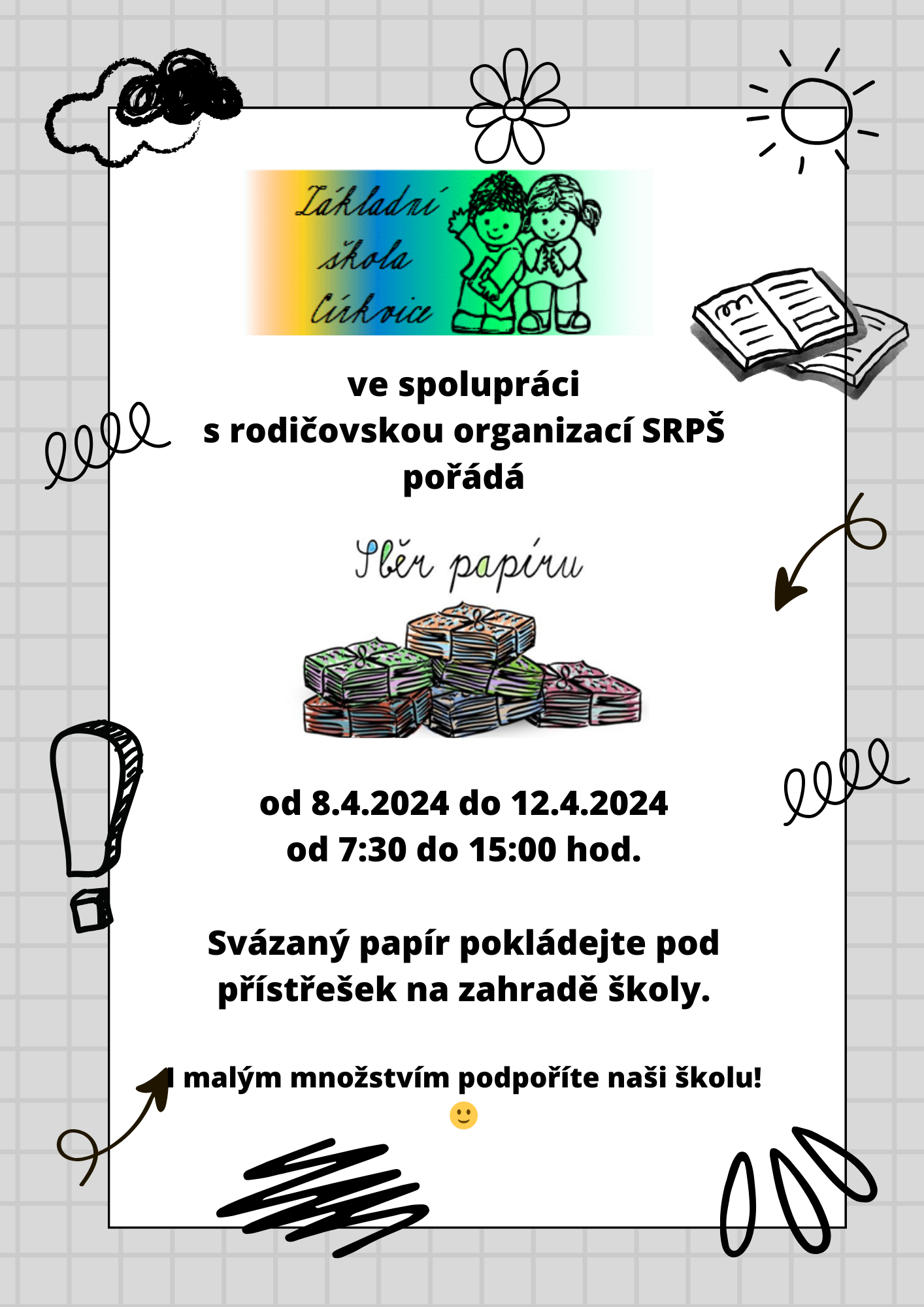 Sběr papíru v naší škole!