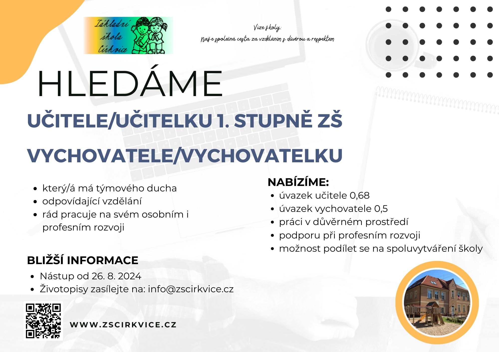Hledáme posilu do našeho týmu
