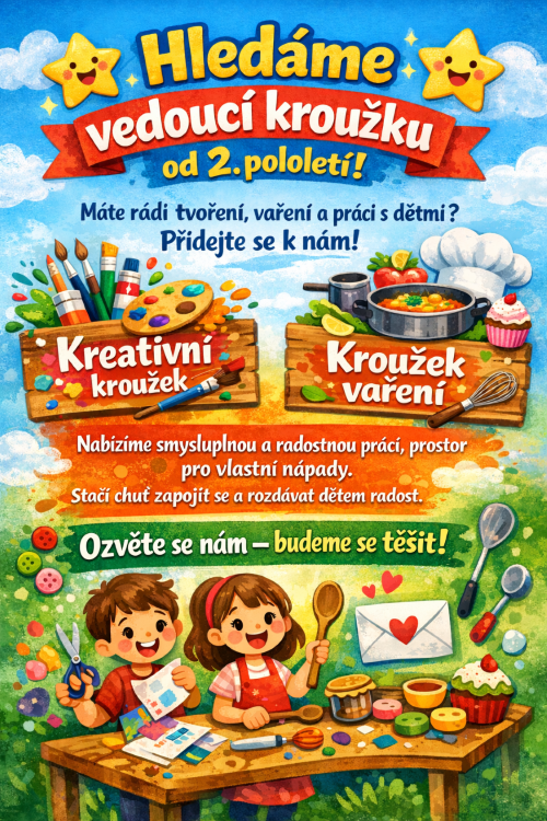 Hledáme vedoucí kroužků