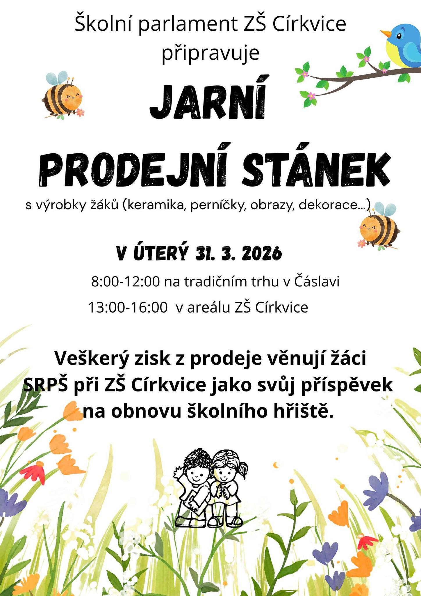 Jarní prodejní stánek