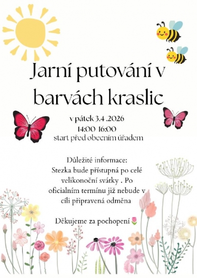 Jarní putování v barvách kraslic