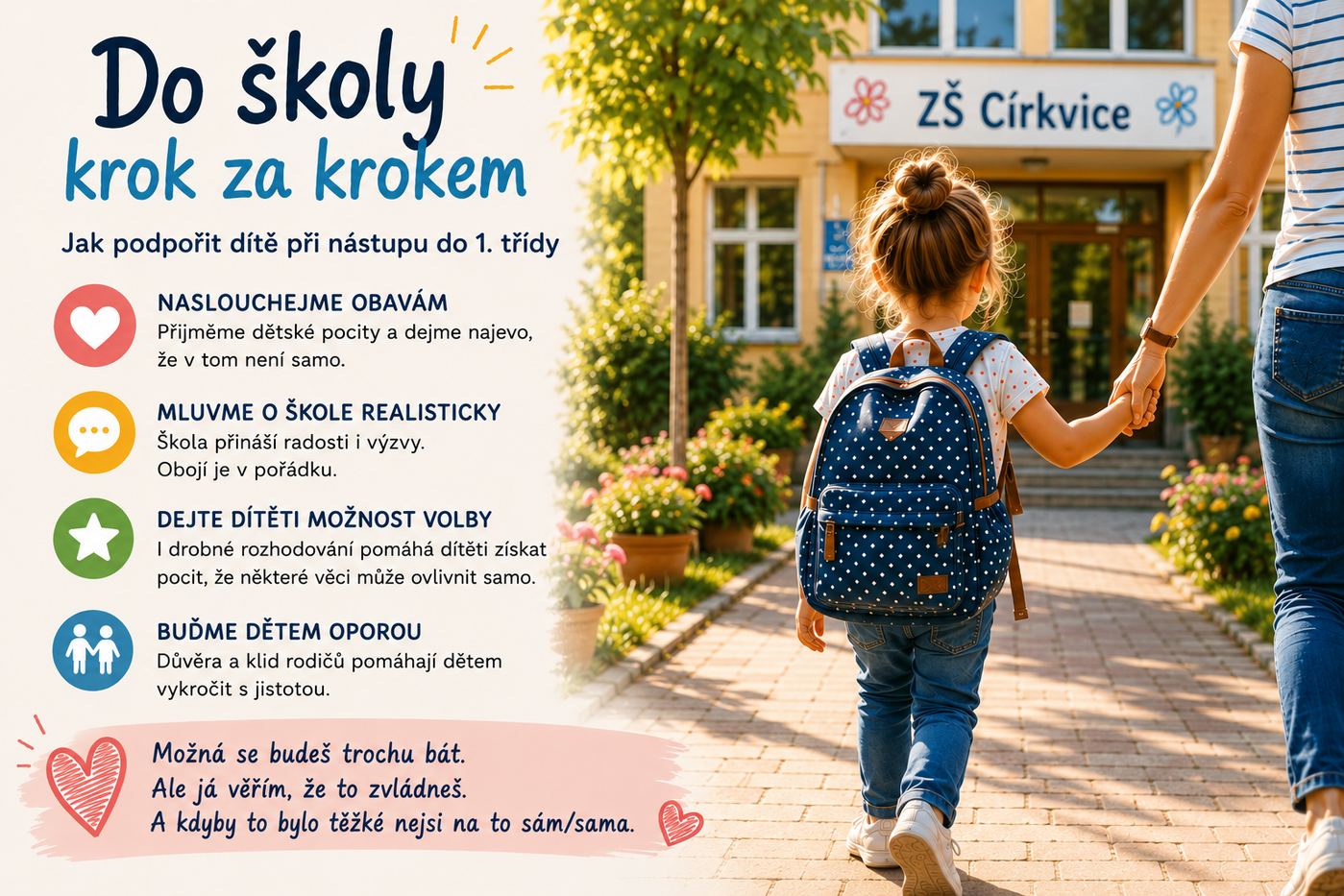 Do školy krok za krokem: Jak dítě podpořit při nástupu do 1. třídy